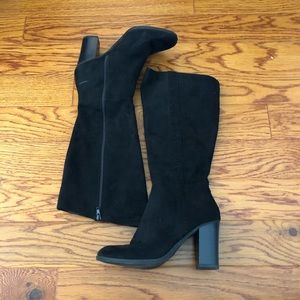 Mid calf Black boots Never Worn